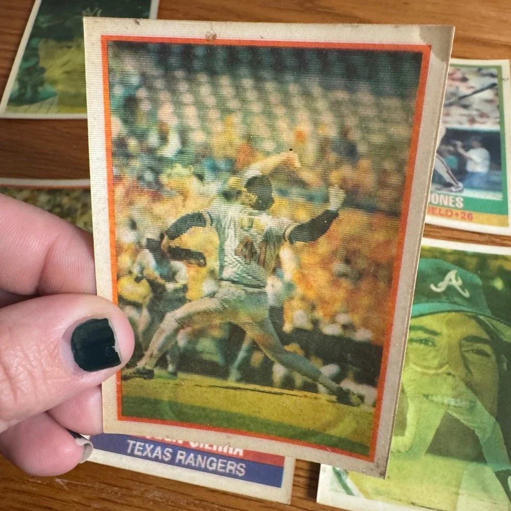 Vintage Sportflics Baseball Card Lot 1986‎ 1989 Niekro Murphy Sierra 6 Cards